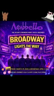 A Cabbello is just 2 week away from Broadway Lights the Way
Some good seats left, but you better hurry!